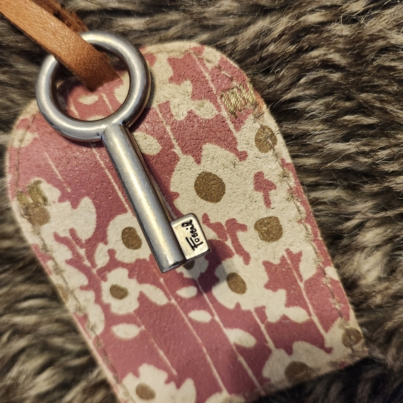 Vintage Fossil leather and canvas hobo bag - Picture 4 of 7